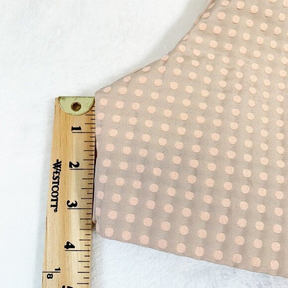 LOFT light beige peach polka dot mid rise khaki chino shorts - Size 6 - Picture 8 of 8